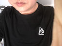 胖哥哥 大码男装加肥加大胖子体恤男士短袖T恤宽松圆领大码肥佬t恤 黑色狼图腾 6XL(胸围144) 实拍图