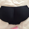 梦邦女士假屁屁内裤一片式无痕丰臀丰胯加垫臀垫加厚提臀翘臀内裤 两倍加厚透气黑色 S 实拍图