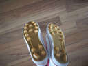 双星八特男女同款帆布足球鞋青少年儿童人工草牛筋底足球鞋经典白色足球鞋 大白足 41 （运动鞋穿42） 实拍图