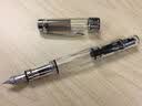 TWSBI 三文堂钢笔 钻石580/ECO透明杆钢笔  活塞上墨式钢笔 学生练字钢笔 钻石580(透明色) F头(约0.5mm) 实拍图