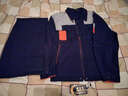 弯月亮春秋工作服套装男纯棉工装劳保工程汽修电焊长袖工作服秋冬装 006 艳蓝拼驼灰 165/M 实拍图