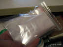 得力（deli）加厚密封袋透明一次性塑封自封袋冰箱冷冻食品密封袋包装塑料袋子防潮防尘收纳袋 5号10*13cm-100只（送标签贴） 实拍图