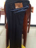 JEEP吉普牛仔裤男秋冬厚款男士宽松大码牛仔长裤子弹力中腰休闲裤男裤 A0803黑色 32 码  2尺4腰围 实拍图