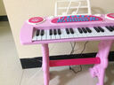 俏娃宝贝 儿童电子琴多功能手拍鼓小钢琴带话筒宝宝音乐女孩玩具生日礼物 粉色耐摔带手拍鼓琴 可接手机 实拍图