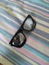 夜行狼（YEXINGLANG）太阳镜女款偏光潮复古反光炫彩防紫外线明星款墨镜男 亮黑框水银片 实拍图