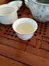 陶云尚陶瓷茶杯脂白哑光斗笠杯茶杯茶碗功夫茶具品茗杯主人单杯影青瓷 脂白玉兰杯 实拍图