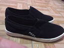 易帝（YIDI）男鞋 男士休闲鞋 纯色低帮舒适百搭透气帆布鞋板鞋 D8051 黑色 44 实拍图
