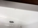 WOMA瑝玛（WOMA）浴缸简易小户型家用成人浴池按摩成人亚克力浴缸独立 【基础款】空缸+五金+冲浪按摩（右裙） 约1.5m 实拍图