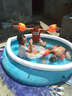INTEX大型充气游泳池家用小孩婴儿戏水池户外加厚养鱼池宝宝家用泳池 直径183*高51CM 实拍图