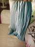 TUOSE 半身裙 香港潮牌夏季新款黑白条纹雪纺中长款飘逸大摆高腰显瘦复古A字百褶裙 绿色 M 实拍图