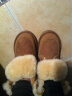 AU&MU澳洲冬季羊皮毛一体雪地靴女保暖防滑加绒棉鞋男女士大码短筒靴子 栗色 【男女款】【羊皮毛一体】1920 38 U7 实拍图