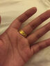 千影珠宝 黄色金戒指男士女款食指环情侣对戒 学生小号戒子镀金仿真砂金首饰送礼物尾戒子圈戒 单个价港码16-17号 实拍图