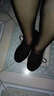 舞帕 女士拉丁舞鞋成人中跟交谊舞蹈鞋国标广场舞摩登舞跳舞鞋教师鞋 软底半底两点底(胶底-室外穿)5cm跟 38码 实拍图