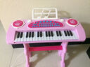 俏娃宝贝 儿童电子琴多功能手拍鼓小钢琴带话筒宝宝音乐女孩玩具生日礼物 粉色耐摔带手拍鼓琴 可接手机 实拍图