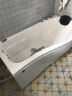 艾戈恋家 异形家用浴缸亚克力成人浴池 卫生间按摩恒温加热泡澡浴缸小户型 左向空缸（配浴枕和下水） 1.4米 实拍图