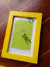 森淼实木6寸照片相框摆台挂墙a4画框装裱外框木质空框定制桌面摆件 黄色 6寸挂摆两用-可放10.2*15.2cm 实拍图