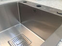 曼巴顿（MABATON） 6543C水槽4MM加厚304不锈钢手工水槽套餐台下大单槽 台控-3件套-无龙头 75*43cm 实拍图