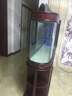 欧庭（OUTING）欧庭子弹头鱼缸客厅玻璃生态屏风中式1米落地水族箱 侧过滤  150x43x76/70cm 实拍图