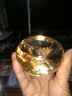 恒诚（HENG CHENG） 欧式水晶玻璃小蜡烛台酒吧咖啡厅浪漫求婚烛光晚餐道具烛台摆件 金香槟色中号 8*8*5 厘米 实拍图