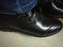 保罗骑士增高鞋男士内增高鞋休闲鞋时尚真皮男鞋增高6厘米男士皮鞋隐形增高 黑色 38 实拍图