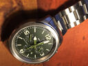 玛斯威顿手表男士光能表太阳能运动手表钢带防水夜光学生手表瑞士品牌男表 EM1426-11F 实拍图