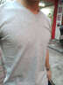 美特斯邦威t恤男女夏季新款纯色百搭纯棉短袖情侣装男士打底衫 中花灰 S 165 88A 实拍图