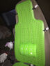 那卡汽车塑料坐垫通用透气轿车通风面包车大小客车货车办公室座垫夏季凉垫坐椅垫通用透气 绿色带腰靠(单座) 实拍图