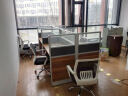 统阅（TONGYUE） 北京上办公家具办公桌组合 现代简约职员桌4/6人工作位单人办公屏风员工桌 7字型2人含柜 不含椅 晒单实拍图