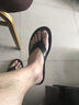 VQGT春季夹脚凉外穿拖鞋男防滑时尚拖鞋男士凉拖人字拖鞋沙滩鞋 型男黑 标准码 40 实拍图