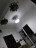 家御福隐形风扇灯餐厅吊扇灯客厅家用北欧带电风扇吊灯一体智能灯具 黑色-简约款风扇灯 变光+壁控(2火1零) 实拍图
