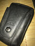 金珊瑚手机包真皮腰包男士4.5吋5.3吋5.3吋5.7吋腰包男运动头层牛皮腰包 黑色小号8092 实拍图