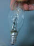 欧司朗卤素灯泡20W/30W/E14黄光2700K可调光卤钨灯泡烛型透明尖泡 30W1支装 实拍图