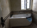 WOMA瑝玛（WOMA）浴缸简易小户型家用成人浴池按摩成人亚克力浴缸独立 【基础款】空缸+五金+冲浪按摩（右裙） 约1.5m 实拍图