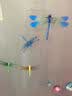 喜艾林 3d立体墙贴画仿真蝴蝶蜻蜓 磁性冰箱贴防水家居装饰家居装饰蜻蜓 磁铁8cm绿色 10只价格 实拍图