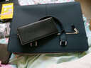 花花公子牛皮男士公文包手提包单肩斜挎包大容量男包真皮商务包文件包 套装组合06 13英寸 实拍图