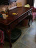 星佳巢 实木书桌 美式书桌椅组合 成人学习桌 欧式电脑桌 写字台 书法桌仿古办公桌 家用书台 1.4米书桌+扶手书椅 实拍图