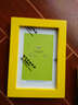 森淼实木6寸照片相框摆台挂墙a4画框装裱外框木质空框定制桌面摆件 黄色 6寸挂摆两用-可放10.2*15.2cm 实拍图