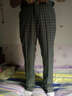 传棨 商务修身格子西裤男正装时尚英伦西服裤时尚休闲西装裤大格长裤 灰色大格 31(2.35尺) 实拍图