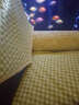 锦色华年清新田园加厚棉沙发垫四季沙发坐垫欧式格子布艺沙发罩防滑可定制 绿色中格子蕾丝边款 70x180cm 实拍图