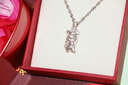 聚福品十二生肖银吊坠本命年礼品送女友送男友送宝宝银项链女七夕节礼物 生肖马-配925银水波链 999足银3D硬银工艺 实拍图