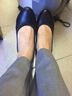 路施南真皮工作鞋女黑色职业鞋粗跟浅口工装鞋软底上班单鞋酒店正装皮鞋 黑色2.5cm标准版(中配:皮里810Q 38 实拍图
