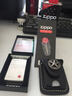 ZiPPO Zippo打火机原装正品棕色皮套新款徽章黑色真牛皮美国正版配件鹰十字架 黑色五角星 实拍图