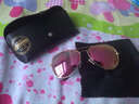 砾石情侣偏光太阳镜 圆框炫彩时尚墨镜 细腿男女蛤蟆眼镜 可定制近视眼镜 金框金黄镜片（偏光） 实拍图