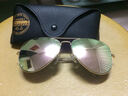 砾石情侣偏光太阳镜 圆框炫彩时尚墨镜 细腿男女蛤蟆眼镜 可定制近视眼镜 金框金黄镜片（偏光） 实拍图