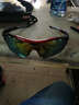 POLISI专业偏光骑行眼镜男女款户外运动自行车眼镜防风沙护目镜骑行装备 黑红（5组镜片+偏光） 实拍图