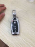 安美盛 丰田RAV4荣放汉兰达凯美瑞雷凌卡罗拉锐志专用汽车钥匙包 遥控器锌合金钥匙壳钥匙扣皮套 丰田凯美瑞 雷凌 皇冠 锐志-智能三键-银黑色 汽车用品装饰配件 实拍图