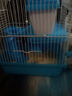 卡丘鼠 仓鼠活体笼子大别墅47基础笼外带手提笼子两只仓鼠相亲隔离笼 蓝色小城堡 实拍图