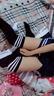 雅魅情趣内衣制服诱惑 学日韩风格女生成人大码套装 女性角色扮演制服 清纯校花（上衣+短裙+T裤+袜子） 均码 实拍图
