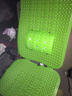 那卡汽车塑料坐垫通用透气轿车通风面包车大小客车货车办公室座垫夏季凉垫坐椅垫通用透气 绿色带腰靠(单座) 实拍图