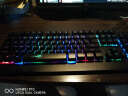 雷迪凯（LDK.al） 悬浮七彩背光键盘笔记本台式通用USB机械手感有线键鼠电竞游戏防水键盘鼠标套装 黑色中板彩虹光+宏定义鼠标 实拍图